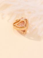 Princess Luxurious Shiny Heart Shape Glass Stone Alloy Wholesale Charms main image 8