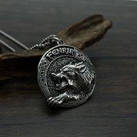 Hip-Hop Wolf 304 Stainless Steel Men'S Pendant Necklace main image 5
