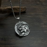 Hip-Hop Wolf 304 Stainless Steel Men'S Pendant Necklace main image 3