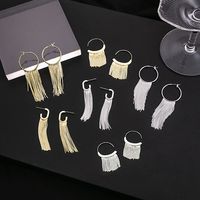 1 Paire Style Simple Forme C Gland Placage Le Cuivre Boucles D'oreilles main image 2