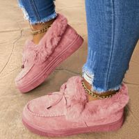 Women's Vintage Style Solid Color Round Toe Cotton Shoes main image 3