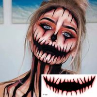 Halloween Skull Water Transfer Paper Tattoos & Body Art 1 Piece 1 Set sku image 14