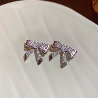 Fashion Heart Shape Copper Inlay Zircon Drop Earrings 1 Pair sku image 19