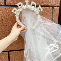 Valentine's Day Simple Style Letter Cloth Wedding Headwear sku image 13