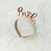 Valentine's Day Simple Style Letter Cloth Wedding Headwear sku image 16