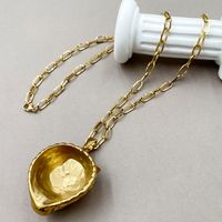 304 Stainless Steel Gold Plated Casual Cool Style Polishing Plating Lion Pendant Necklace Long Necklace main image 3