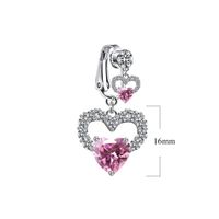 Cute Wedding Bridal Star Heart Shape Stainless Steel Alloy Copper Plating Inlay Artificial Crystal Agate Zircon 14k Gold Plated Silver Plated Belly Ring sku image 5