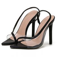 Women's Elegant Solid Color Point Toe Open Toe High Heel Sandals main image 6
