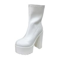 Women's Streetwear Solid Color Round Toe Martin Boots main image 3