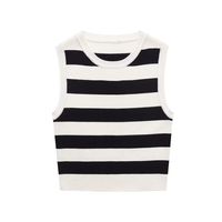 Women's Vest Tank Tops Casual Stripe Solid Color main image 6