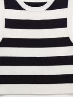 Women's Vest Tank Tops Casual Stripe Solid Color main image 2