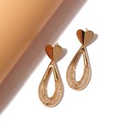 1 Pair Simple Style Roman Style British Style Circle Mesh Iron Ear Studs main image 4