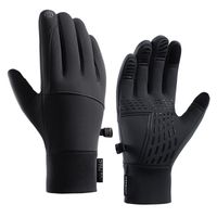 Men's Simple Style Letter Polyester Gloves 1 Pair sku image 1