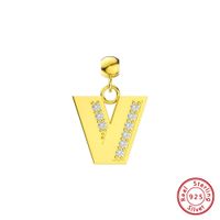 Basic Dame Klassischer Stil Brief Sterling Silber Überzug Halskette Mit Anhänger sku image 22