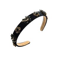 Elegant Flower Cloth Inlay Rhinestones Hair Band main image 5