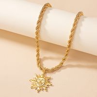 Lady Sun Alloy Plating 14k Gold Plated Women's Pendant Necklace main image 5