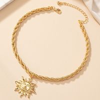 Lady Sun Alloy Plating 14k Gold Plated Women's Pendant Necklace main image 4