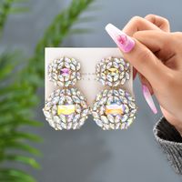 1 Pair Fashion Geometric Rhinestone Women's Drop Earrings main image 3