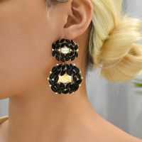 1 Pair Fashion Geometric Rhinestone Women's Drop Earrings main image 4