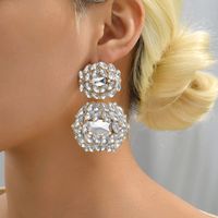1 Pair Fashion Geometric Rhinestone Women's Drop Earrings main image 11