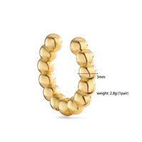 1 Pair Ig Style French Style Simple Style Leaves Twist Plating Inlay Copper Zircon 18k Gold Plated Ear Cuffs main image 5