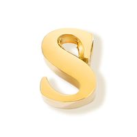 1 Piece Stainless Steel 14K Gold Plated Letter Polished Pendant sku image 43