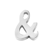 1 Piece Stainless Steel 14K Gold Plated Letter Polished Pendant sku image 26