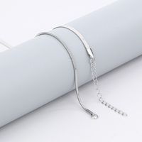 Stainless Steel 18K Gold Plated Simple Style Classic Style Plating Solid Color Necklace main image 8