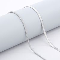 Stainless Steel 18K Gold Plated Simple Style Classic Style Plating Solid Color Necklace main image 5