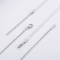 Stainless Steel 18K Gold Plated Simple Style Classic Style Plating Solid Color Necklace main image 6