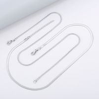 Stainless Steel 18K Gold Plated Simple Style Classic Style Plating Solid Color Necklace main image 7