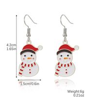 Fashion Christmas Tree Santa Claus Snowflake Alloy Inlay Rhinestones Women's Ear Studs sku image 23