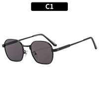 Ig Style Streetwear Solid Color Ac Square Full Frame Women's Sunglasses sku image 1
