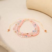 Wholesale Jewelry Bohemian Colorful Beaded Alloy Knitting Bracelets sku image 7