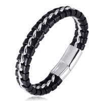 Basic Classic Style Geometric Stainless Steel Rope Handmade Polishing Men'S Bracelets main image 3