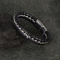 Basic Classic Style Geometric Stainless Steel Rope Handmade Polishing Men'S Bracelets main image 1