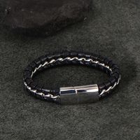 Basic Classic Style Geometric Stainless Steel Rope Handmade Polishing Men'S Bracelets main image 5