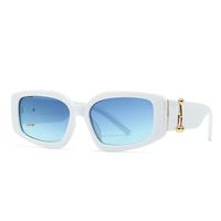Simple Style Gradient Color Ac Square Full Frame Women's Sunglasses sku image 3