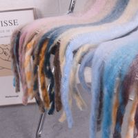 Women's Simple Style Color Block Imitation Cashmere Dyeing Scarf main image 6