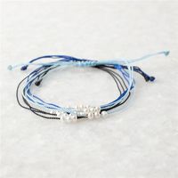 Style Simple Couleur Unie Corde Tresser Femmes Bracelets main image 5