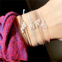 Style Simple Couleur Unie Corde Tresser Femmes Bracelets main image 1