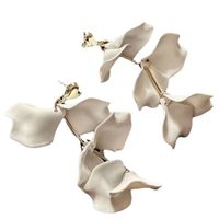 Wholesale Jewelry Ig Style Sweet Petal Alloy Plating Drop Earrings main image 2