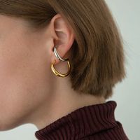 1 Pair Streetwear Irregular Plating Copper Ear Studs main image 1