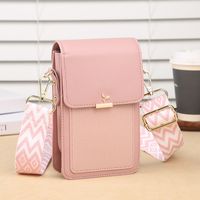 Women's Pu Leather Solid Color Elegant Classic Style Square Zipper Shoulder Bag Phone Wallets Crossbody Bag main image 2