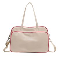 Women's Streetwear Solid Color Pu Leather Travel Bags sku image 1