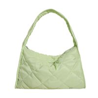 Women's Medium All Seasons Nylon Solid Color Basic Square Zipper Shoulder Bag Underarm Bag sku image 6