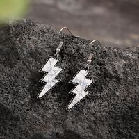 1 Pair Retro Lightning Alloy Drop Earrings main image 3