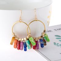 1 Pair Elegant Streetwear Geometric Alloy Stone Drop Earrings main image 4