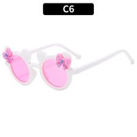 Cute Bow Knot Ac Round Frame Full Frame Glasses sku image 3