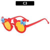 Cute Bow Knot Ac Round Frame Full Frame Glasses sku image 1